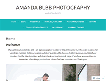 Tablet Screenshot of amandabubbphotography.com